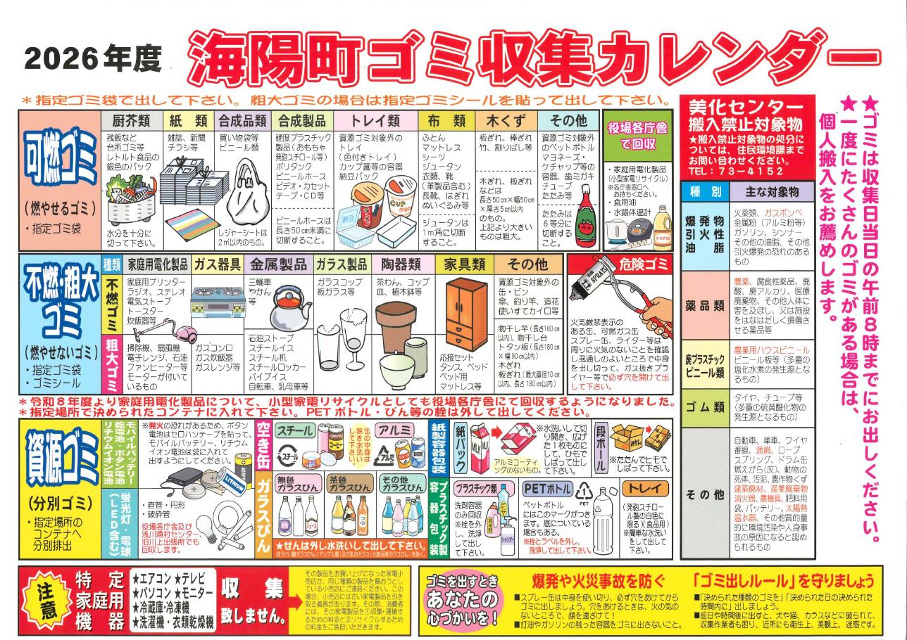 海陽町ゴミ種別